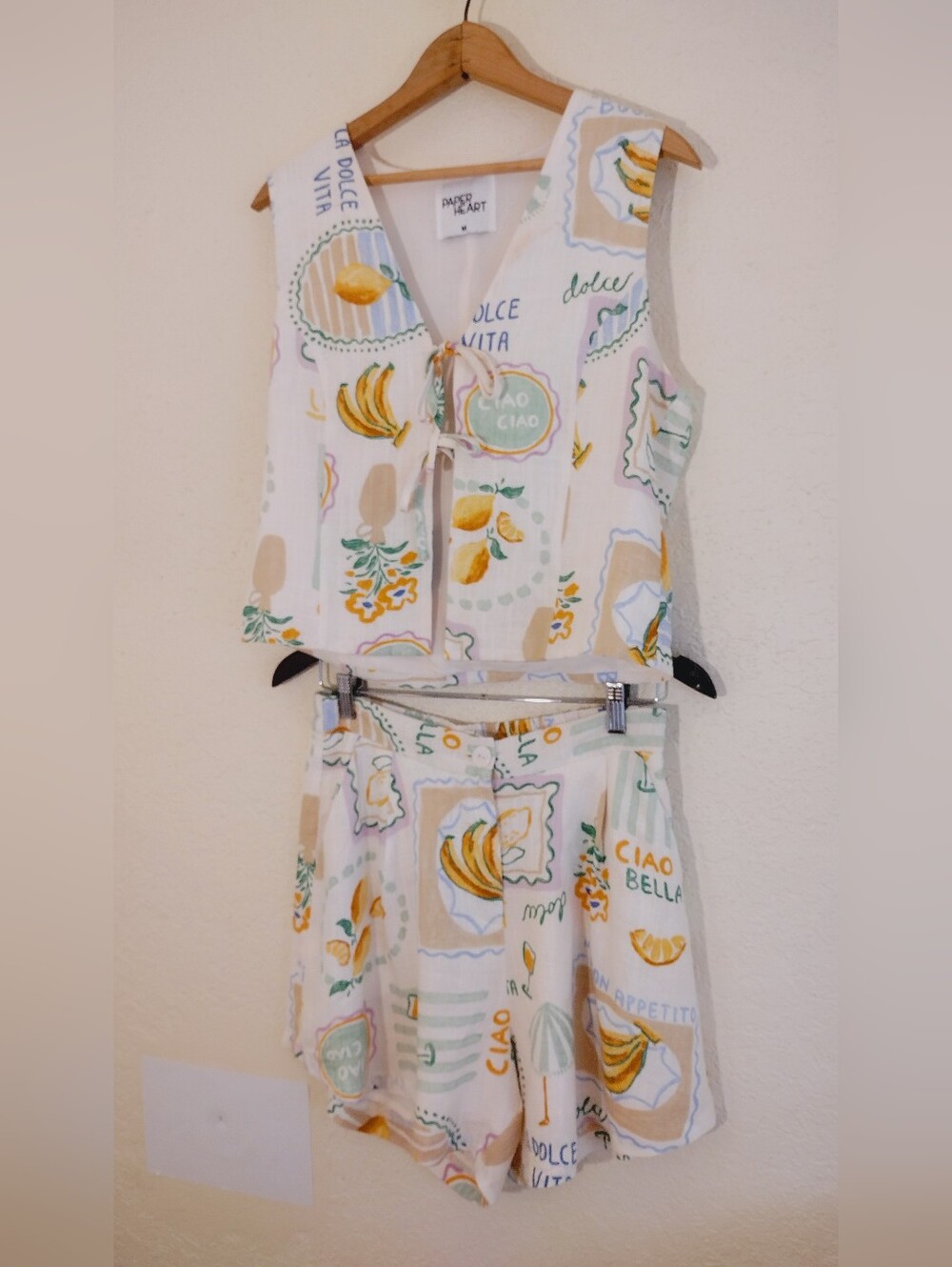 Paper Heart La Dolce Vita Vest And Bottoms Set - Picture 7 of 16